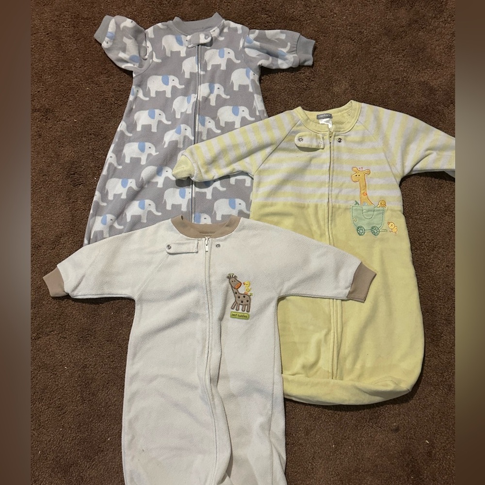 Three pack of baby sleeper sacks